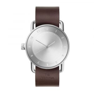 Tid Watches Tid No.2 Rannekello Walnut Nahkaranneke 40 Mm