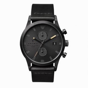 Triwa Sort Of Black Chrono Kello Black