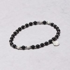 by Billgren Bead Bracelet 8942 Black/White