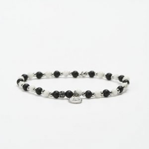 by Billgren Bead Bracelet 8949 White/Black