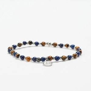 by Billgren Bead Bracelet 8951 Blue/Brown