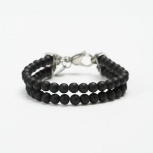 by Billgren Bead Double Bracelet 8910 Black