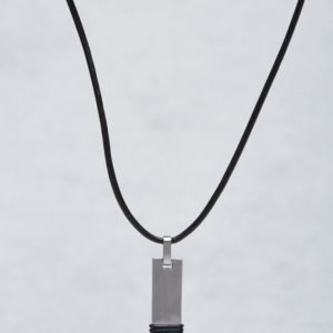 by Billgren Leather/Steel Necklace Leather/Steel