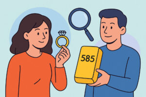 Kultakorun karaattimerkinnät – mitä 585 750 ja 375 tarkoittavat